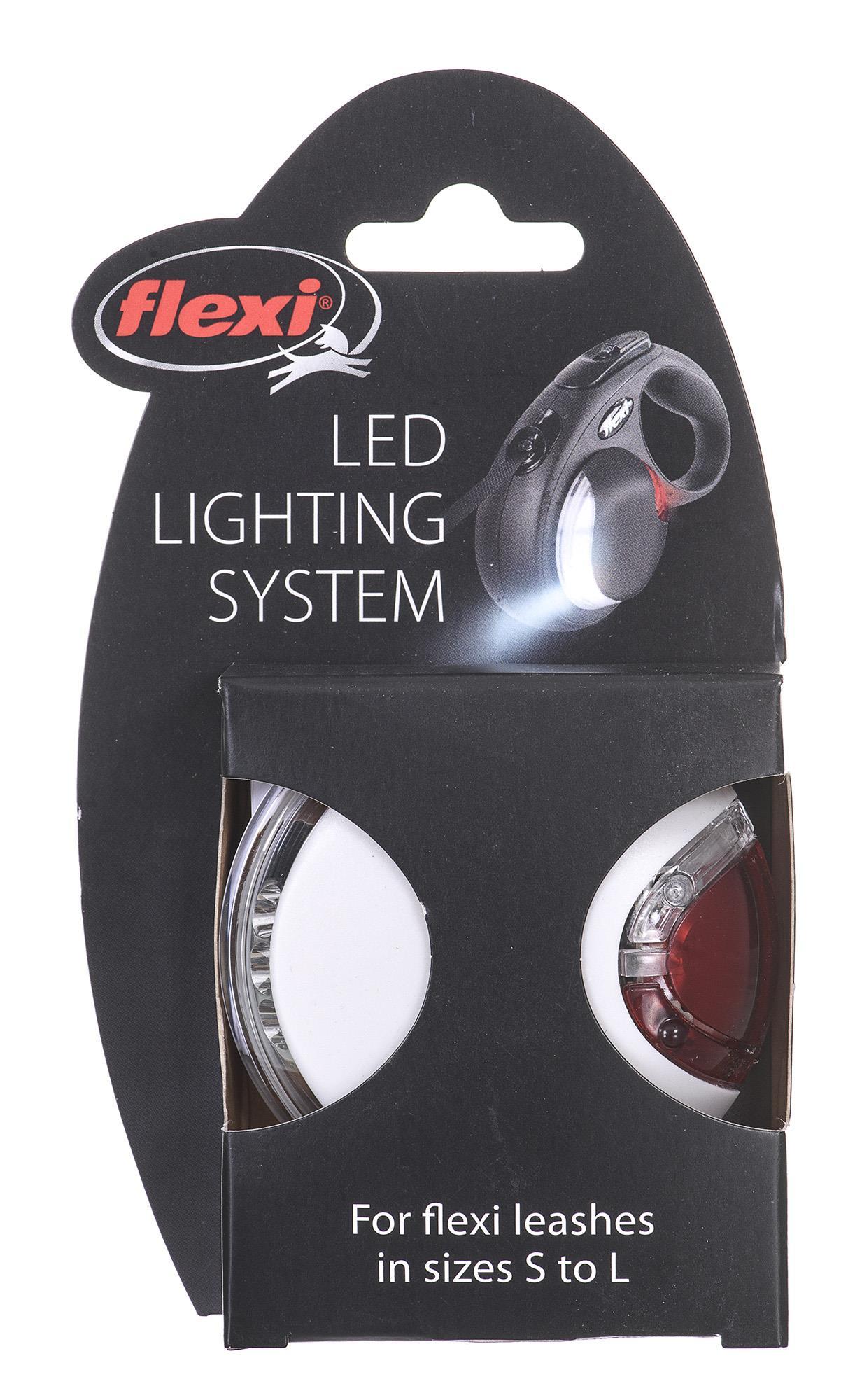 Flexi LED apšvietimas System žibintuvėlis prie pavadėlio, šviesiai pilkos spalvos