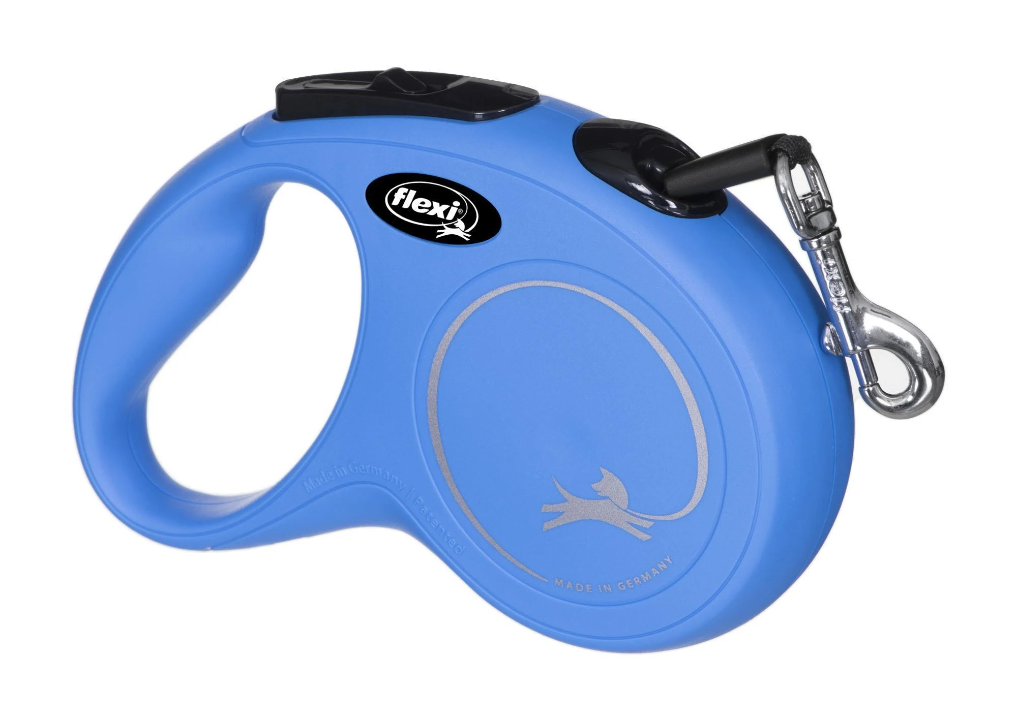 Flexi New Classic S pavadėlis šunims iki 15kg juostinis 5m mėlynos spalvos