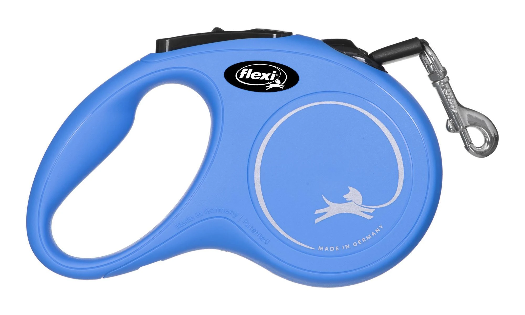 Flexi New Classic S pavadėlis šunims iki 15kg juostinis 5m mėlynos spalvos