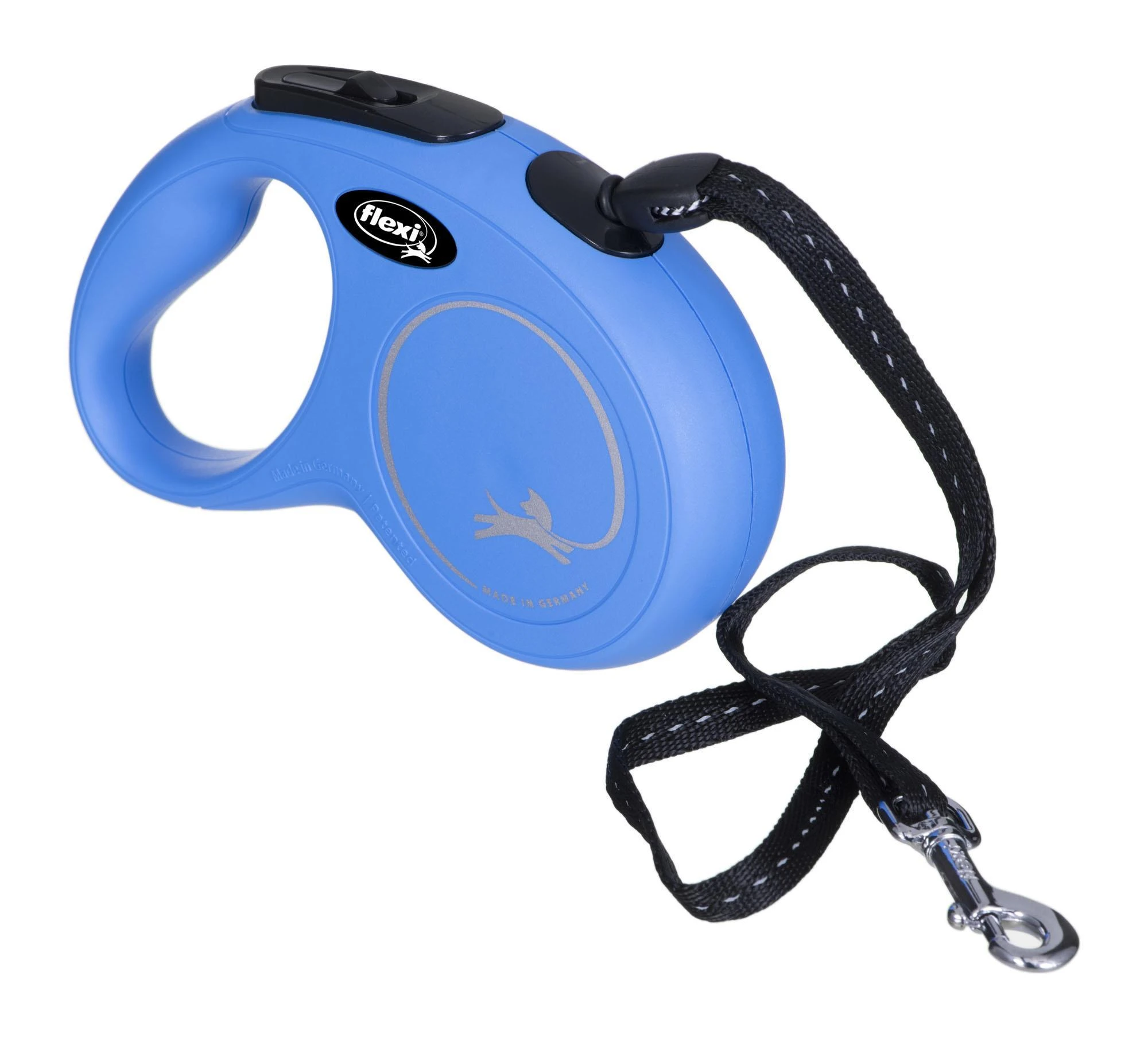 Flexi New Classic S pavadėlis šunims iki 12kg virvinis 5m mėlynos spalvos