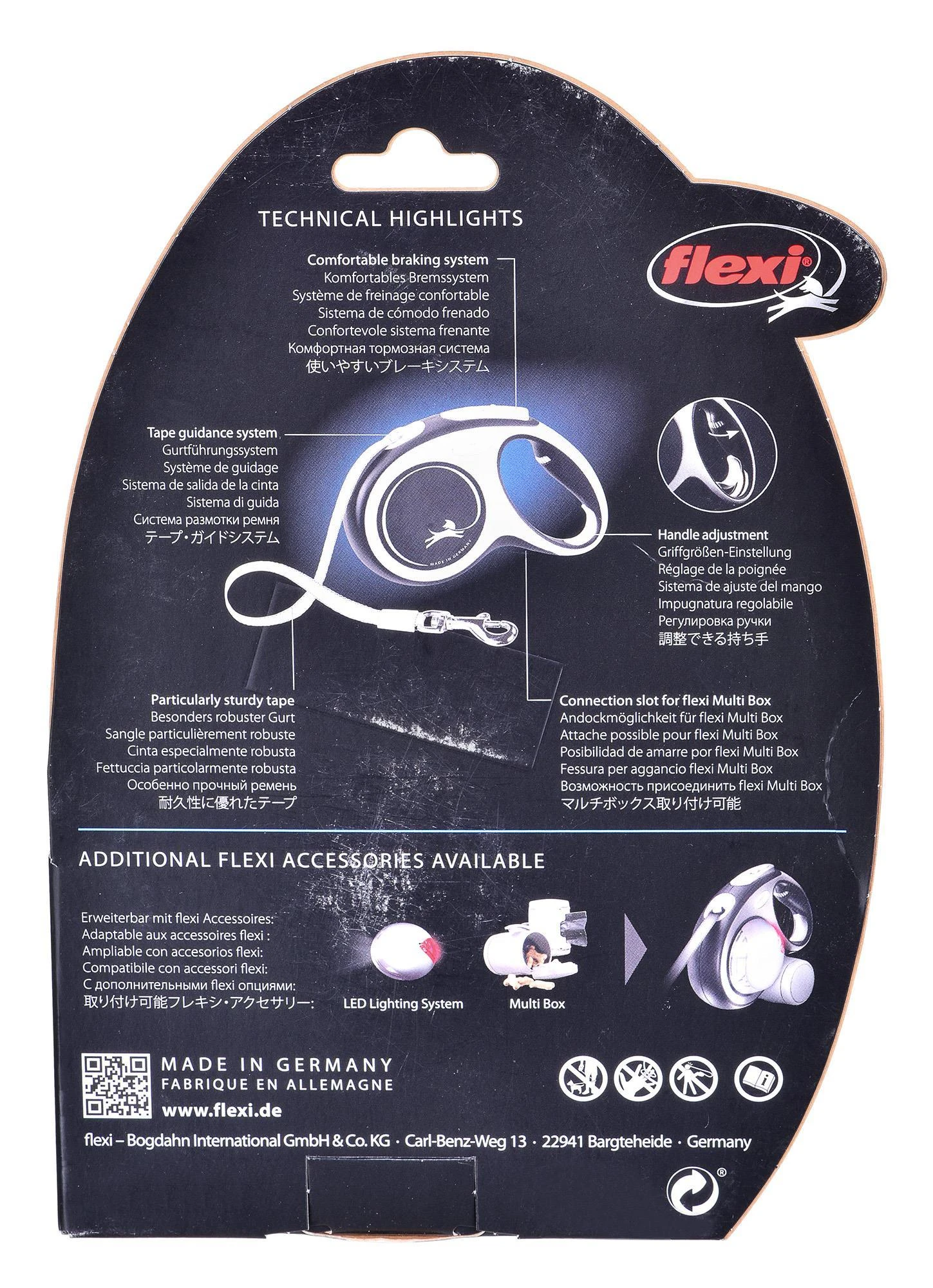 Flexi New Comfort M pavadėlis šunims iki 25kg juostinis 5m rožinės spalvos