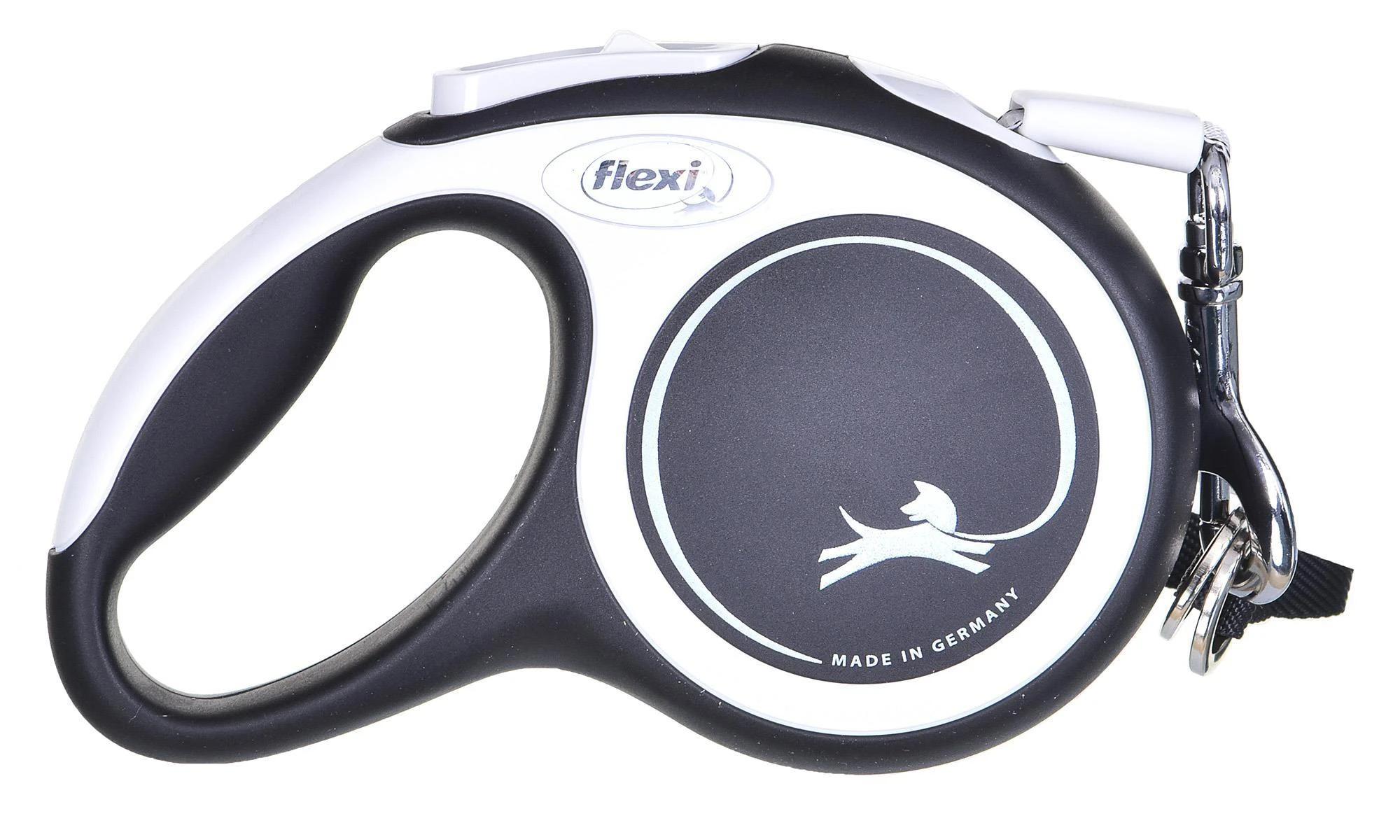 Flexi New Comfort XS pavadėlis šunims iki 12kg juostinis 3m juodos spalvos