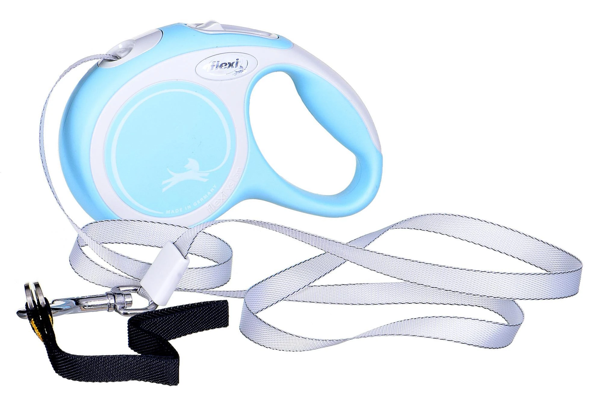 Flexi New Comfort XS pavadėlis šunims iki 12kg juostinis 3m žydros spalvos
