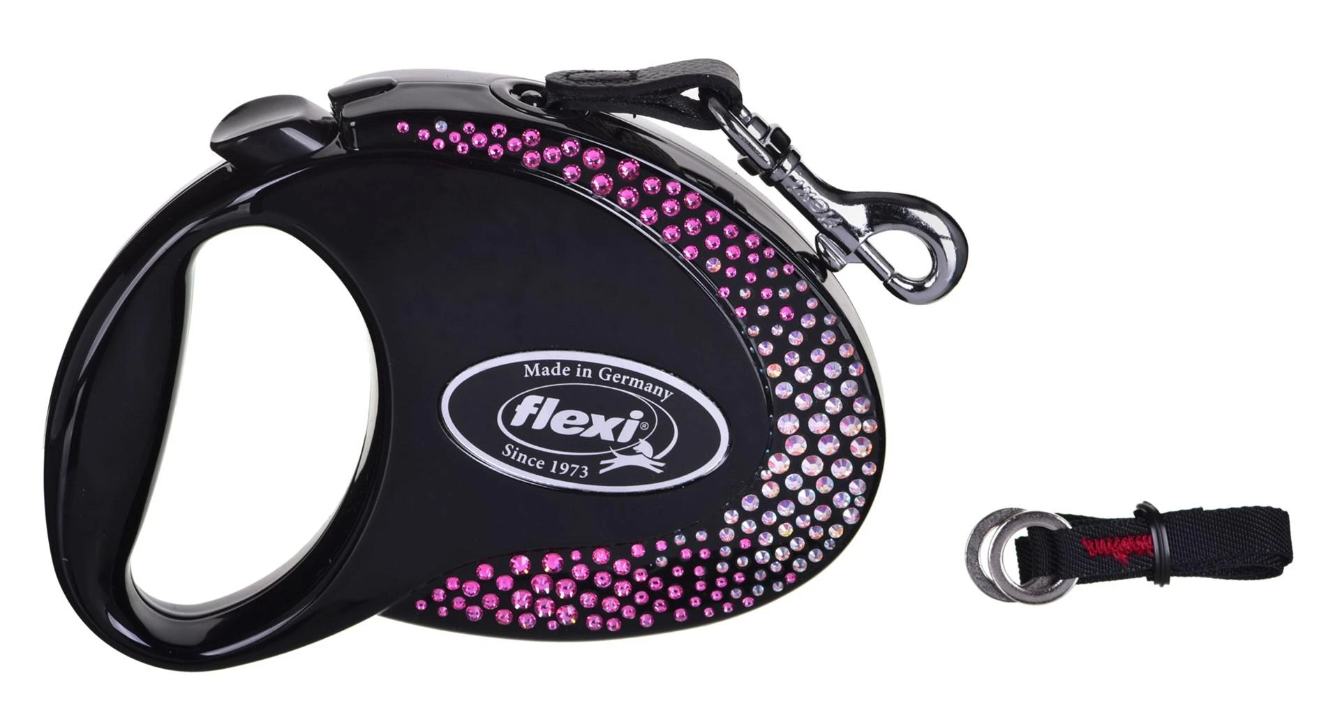 Flexi FLEXI LEASH GLAM M / M DYDŽIO KOMPOZICIJOS Onyx JUODA
