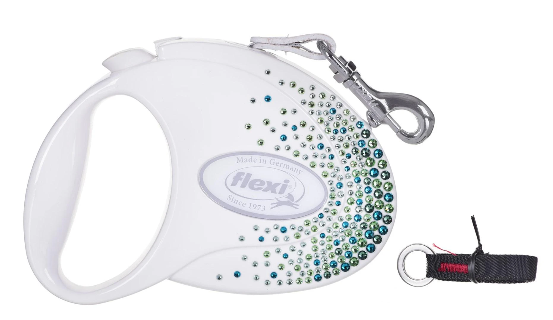Flexi Smycz šuniui Glam Splash Leaf balta 5m
