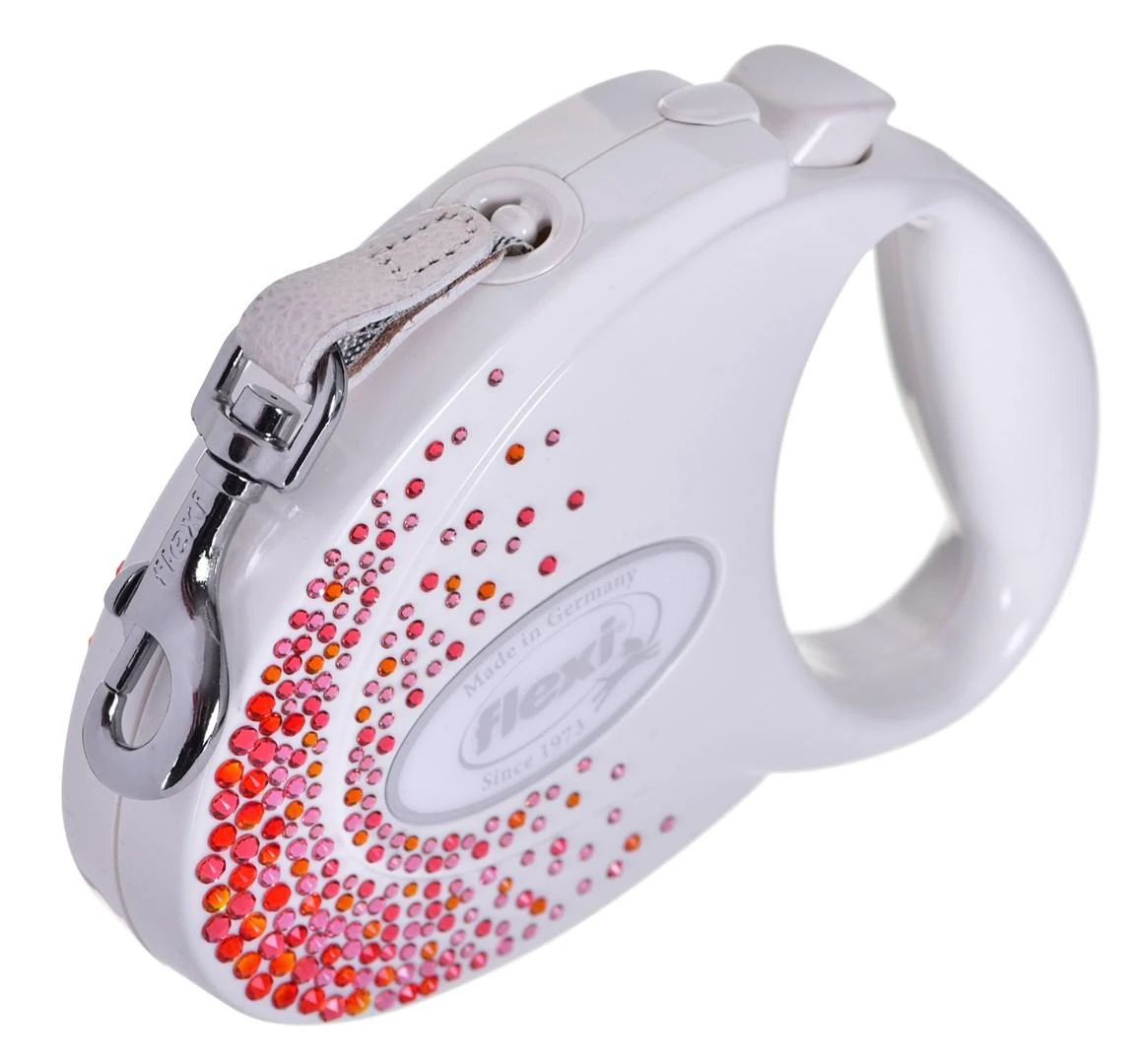 Flexi Smycz šuniui Glam Splash Orient balta 5m