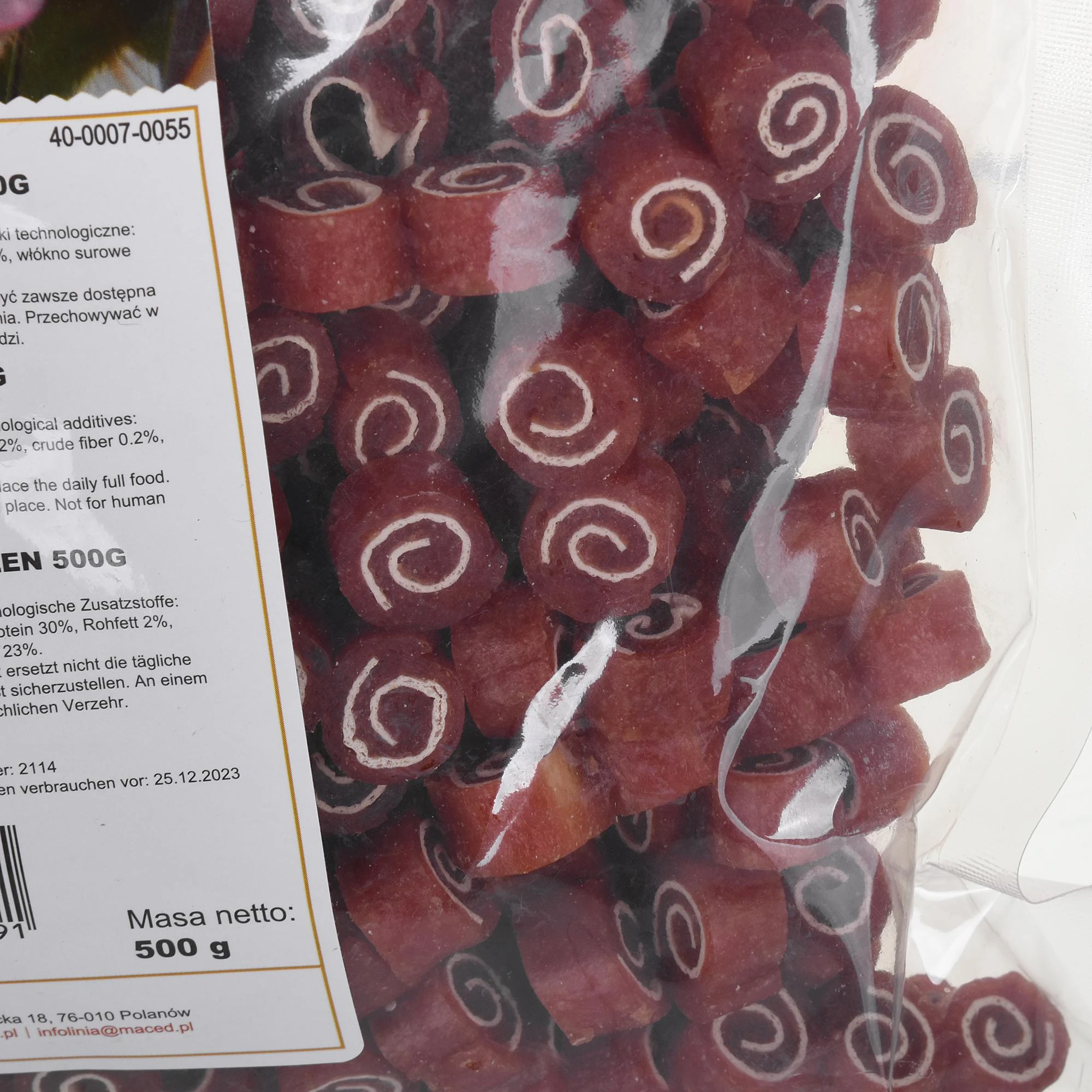 Šunų Skanėstai - MACED Antis ir Žuvis 500g