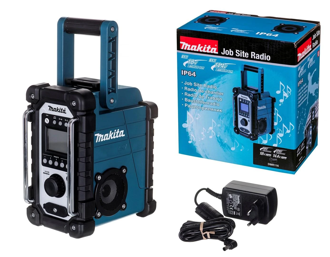 Makita Radijas LXT® / "G" / AC DMR116 14,4V LXT® • 18V LXT® • 14,4V "G" • 18V "G" • AC