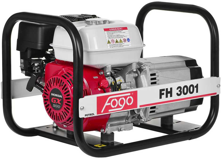 FOGO PORTABLE MAITINIMO GENERATORIAUS FH 3001 3.0kW 230V