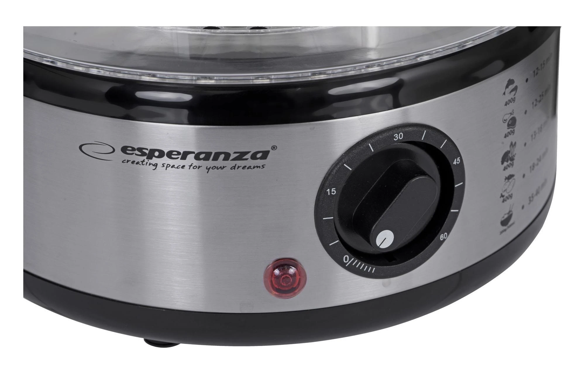 Garų Puodas - Esperanza 3 Nerūdijančio Plieno 400 W 7,5L