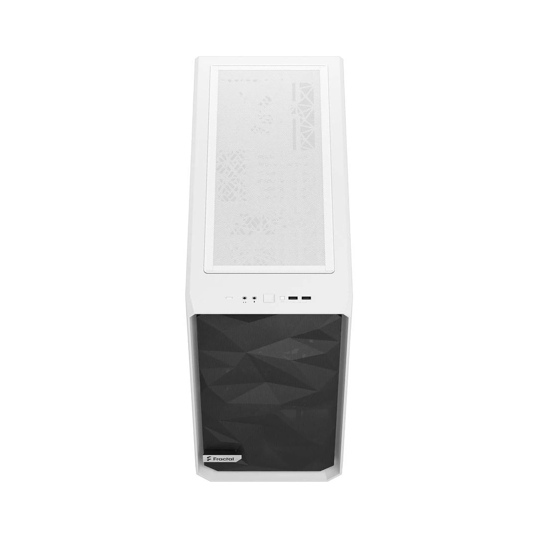 Fractal Design Fraktalų dizainas | Meshify 2 Lite TG Clear | Šoninis langas | Baltas | E-ATX | Įtrauktas maitinimo šaltinis Nr. | ATX