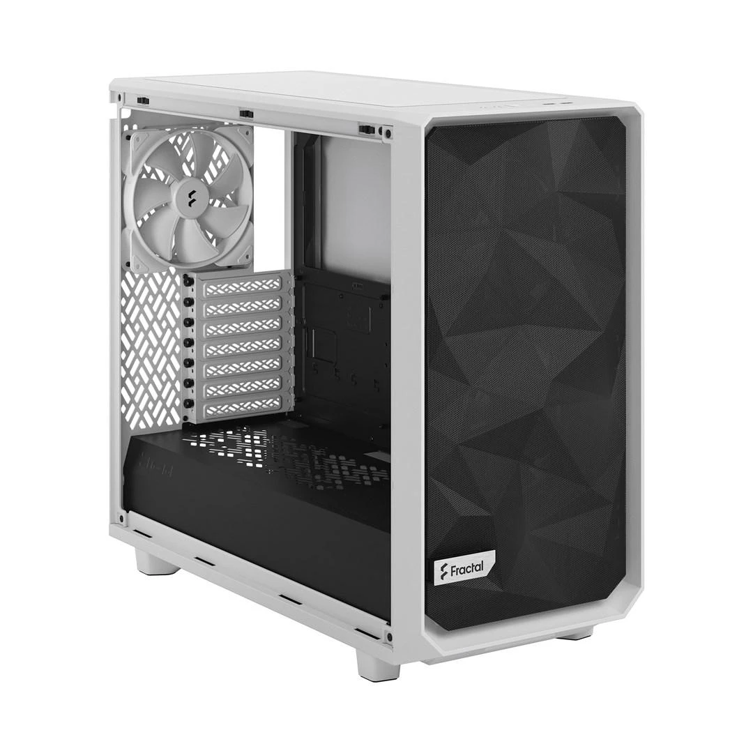 Fractal Design Fraktalų dizainas | Meshify 2 Lite TG Clear | Šoninis langas | Baltas | E-ATX | Įtrauktas maitinimo šaltinis Nr. | ATX