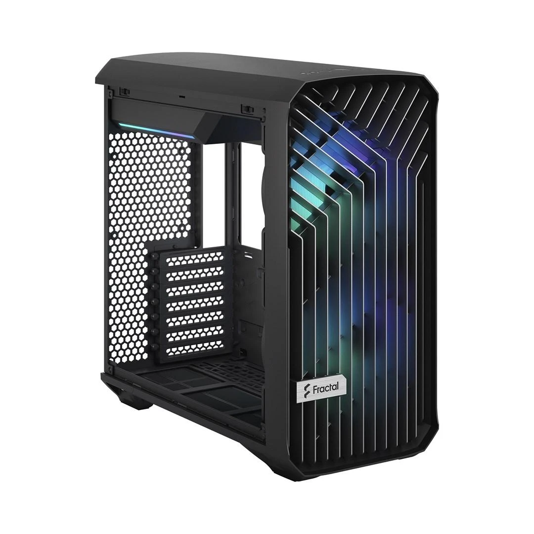 Fractal Design Fraktalų dizainas | Torrent kompaktiškas RGB TG šviesos atspalvis | Šoninis langas | Juodas | ATX