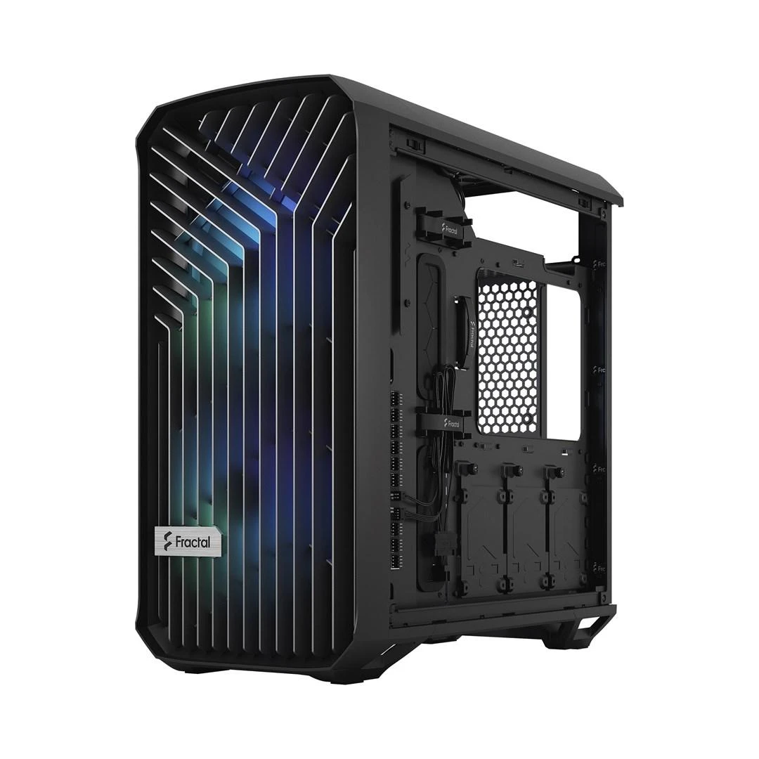 Fractal Design Fraktalų dizainas | Torrent kompaktiškas RGB TG šviesos atspalvis | Šoninis langas | Juodas | ATX