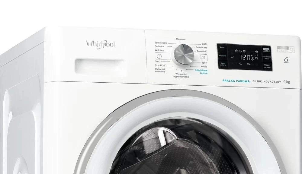 Laisvai pastatoma skalbimo mašina Whirlpool FFB 9258 SV EN 9kg, 1200 aps./min, baltas