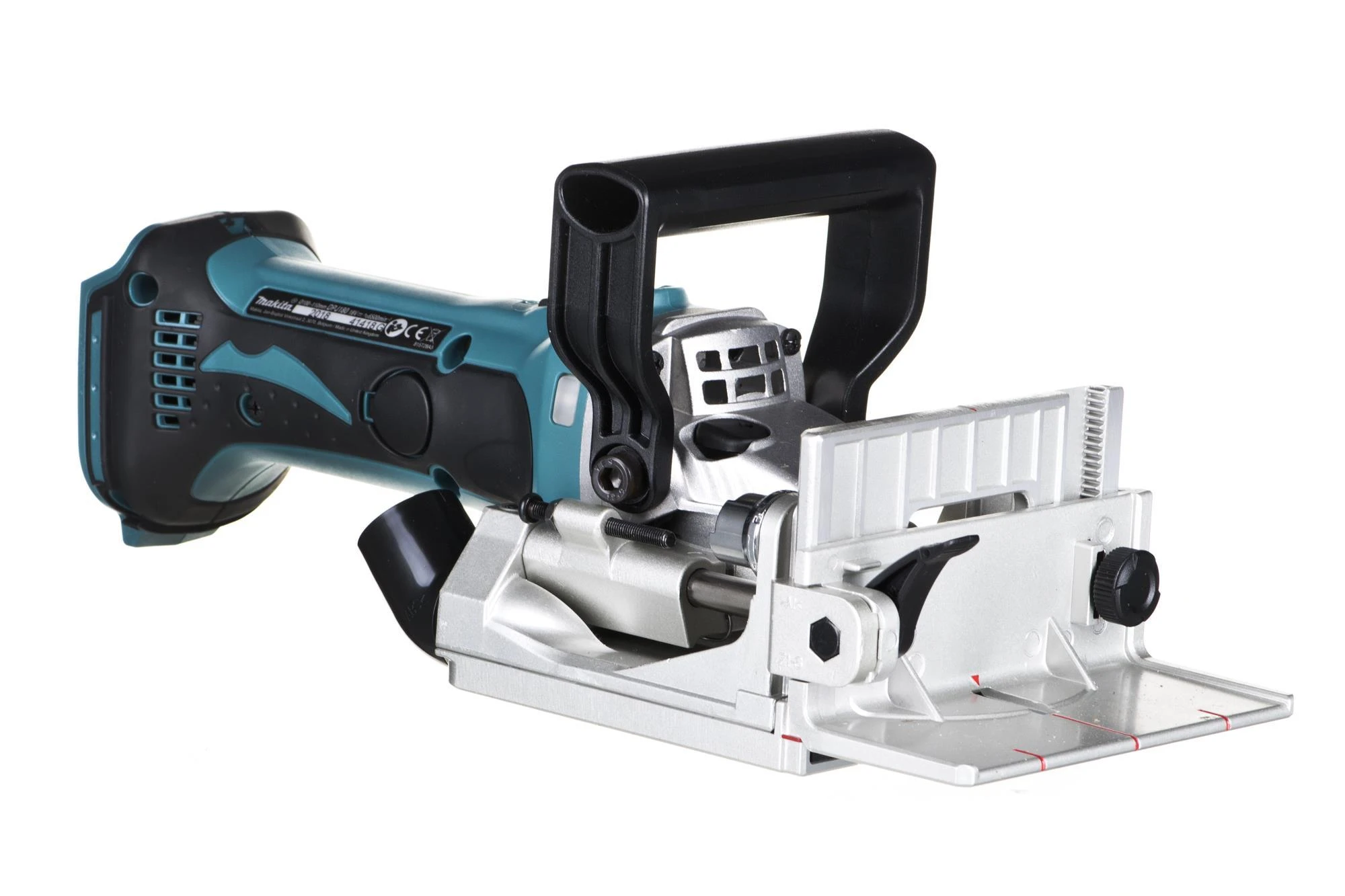 Akumuliatorinė sujungimų freza Makita DPJ180Z, 18 V Li-ion, Be akumuliatorių ir kroviklio