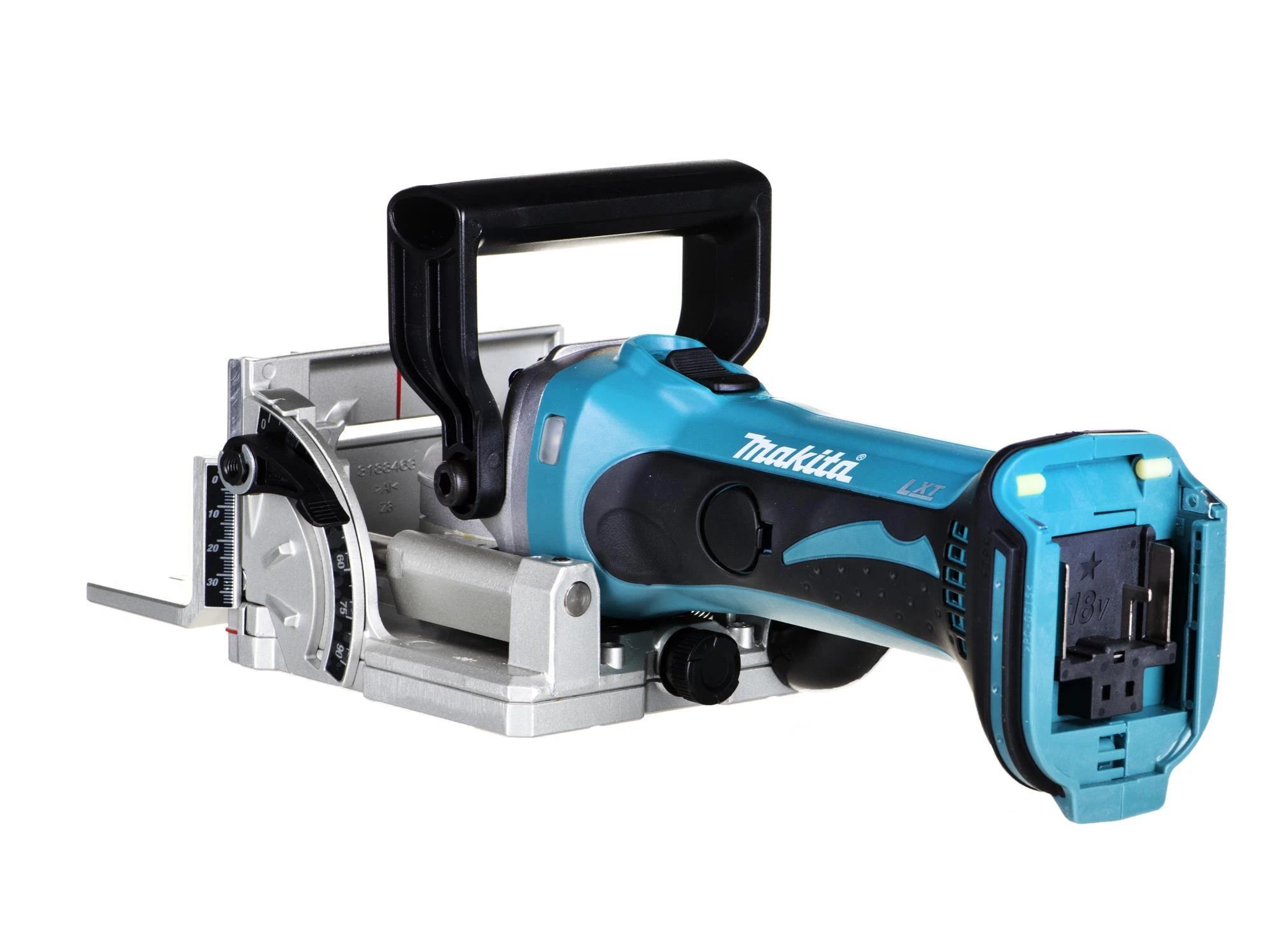 Akumuliatorinė sujungimų freza Makita DPJ180Z, 18 V Li-ion, Be akumuliatorių ir kroviklio