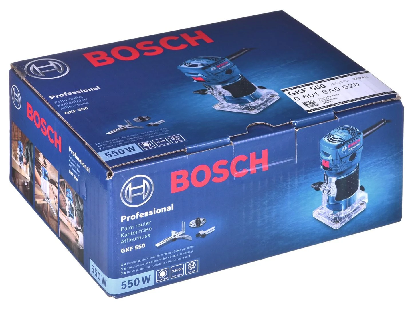 Bosch kantų freza GKF 550 550 W