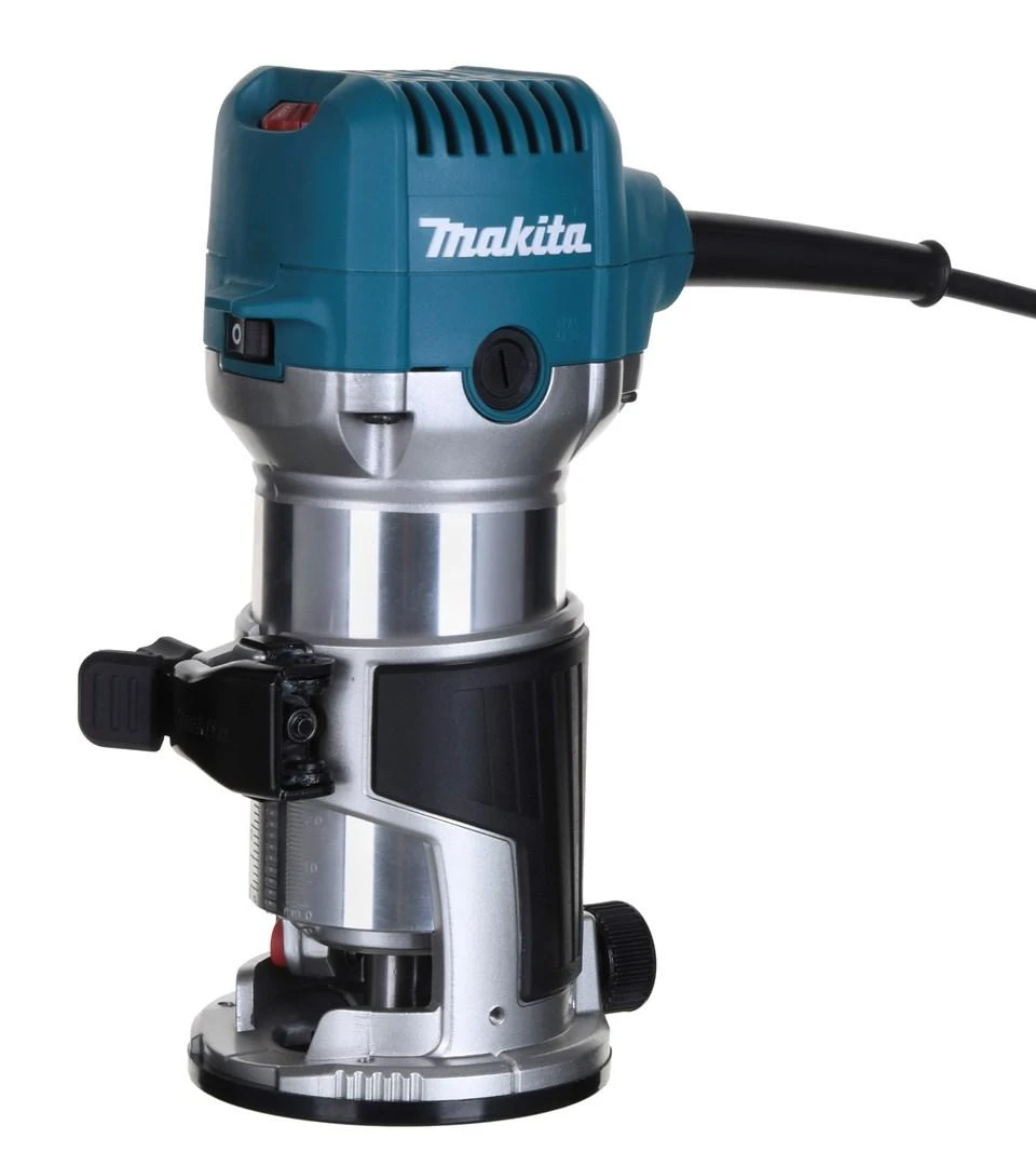 Makita RT0702CX2J Freza 710W 6- 8mm, 10.000 - 34.000 r/min 1,8kg + Priedai
