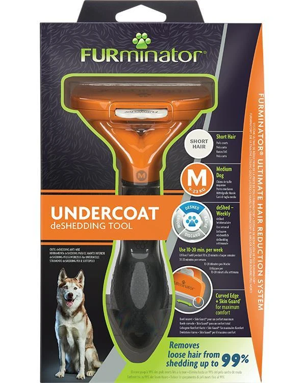 Furminator šukos trumpaplaukiams šunims, sveriantiems 9-23 kg.