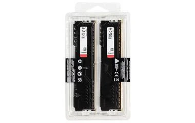 RAM KINGSTON 32GB 3200MHz DDR4 CL16 DIMM rinkinys iš 2 FURY Beast Juodas