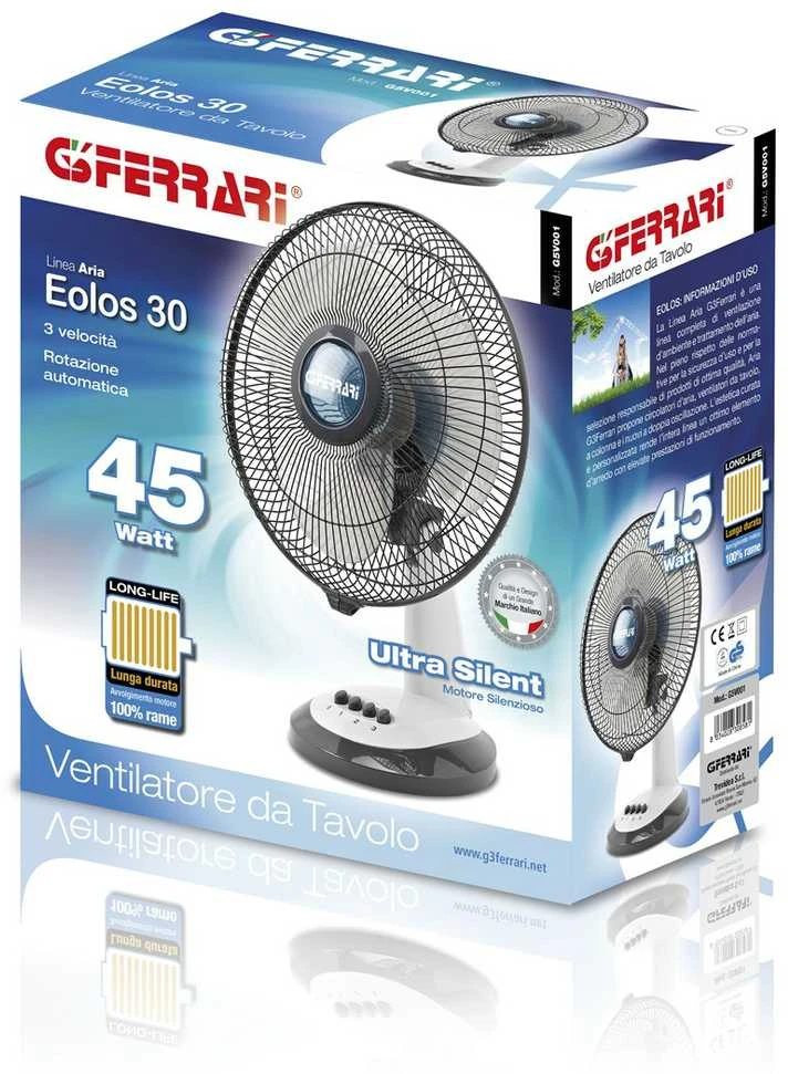 G3Ferrari Ventiliatorius G3 Ferrari Eolos 30 Pilka, Balta