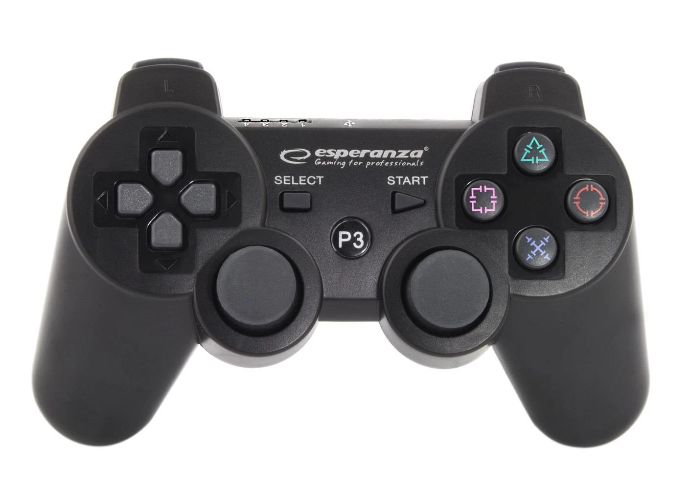 Gamepad wireless Esperanza EGG109K (PS3, juodos spalvos)