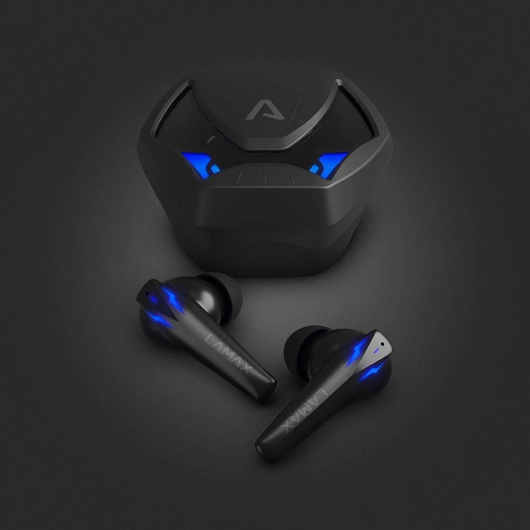 LAMAX Heroes Ninja1 ausinės su mėlynu LED apšvietimu