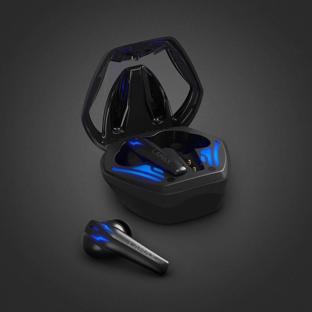 LAMAX Heroes Ninja1 įkrovimo dėklas ir ausinė su LED apšvietimu