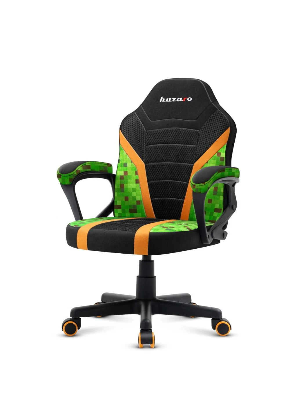 Žaidimų kėdė vaikams Huzaro Ranger 1.0, Juodos/Žalios spalvos