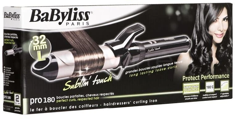 BABYLISS Hair Suktukas C332E Barrel diameter 32 mm, Temperature (min) 150 °C, Temperature (max) 180 °C, Number of heating levels 10, Ekranas No, 95 W, Juodas
