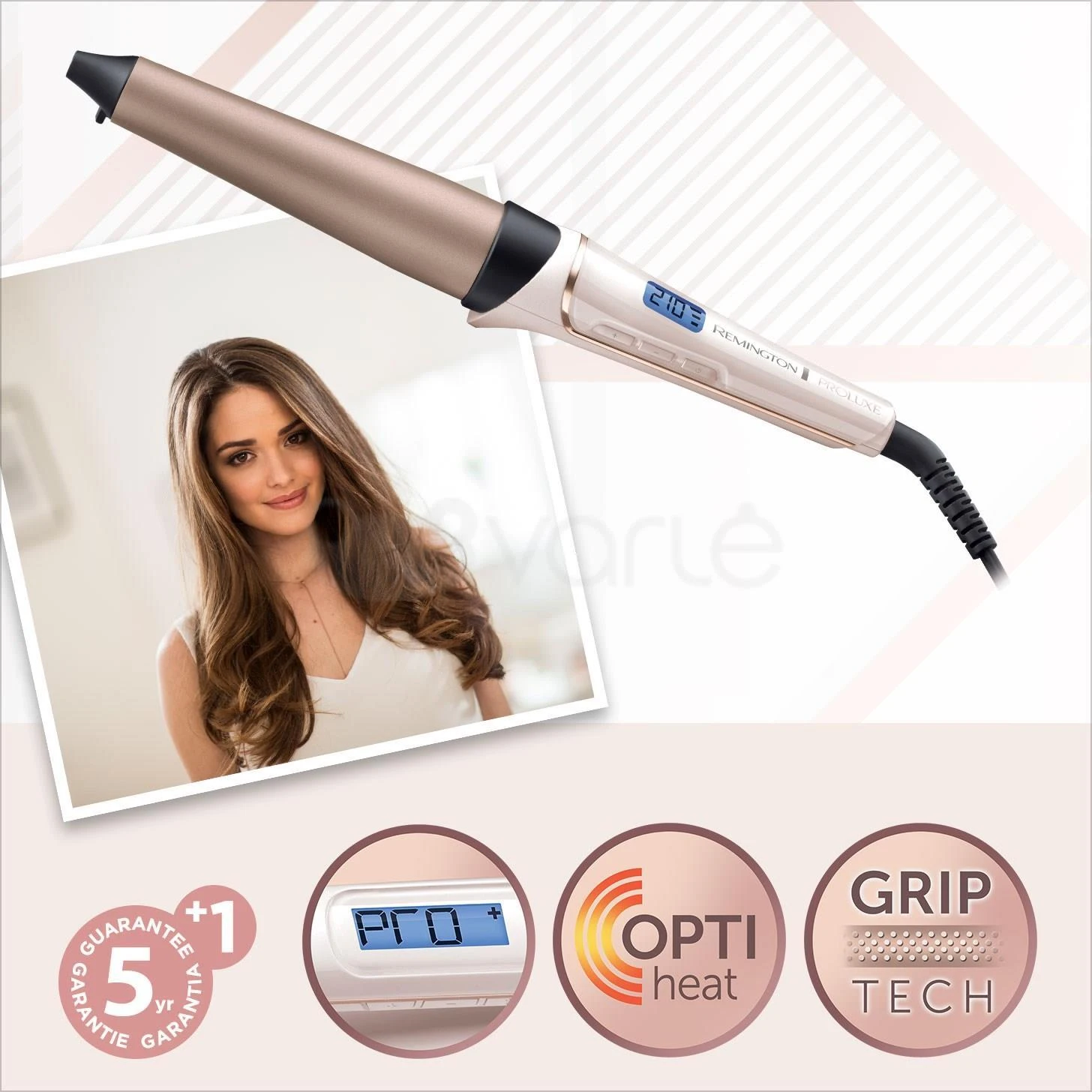 Remington CI91X1 Garbanojimo lazdelė Šiltas Bronza, Balta 3 m