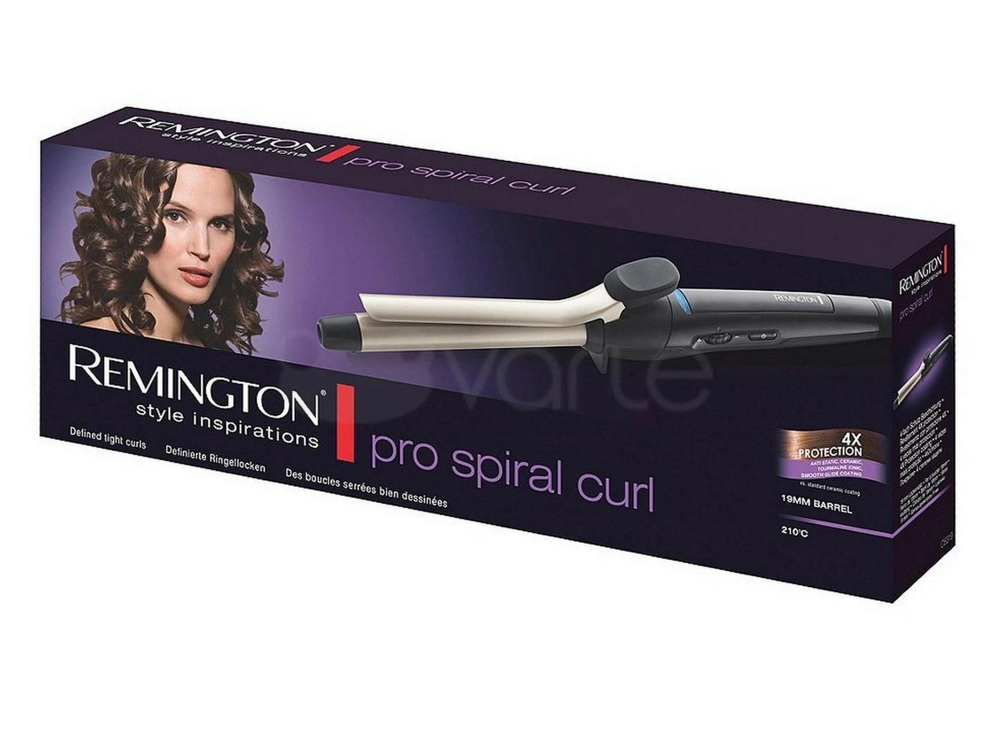Curling iron for hair REMINGTON Pro Spiral Curls CI5319 (juodos spalvos)