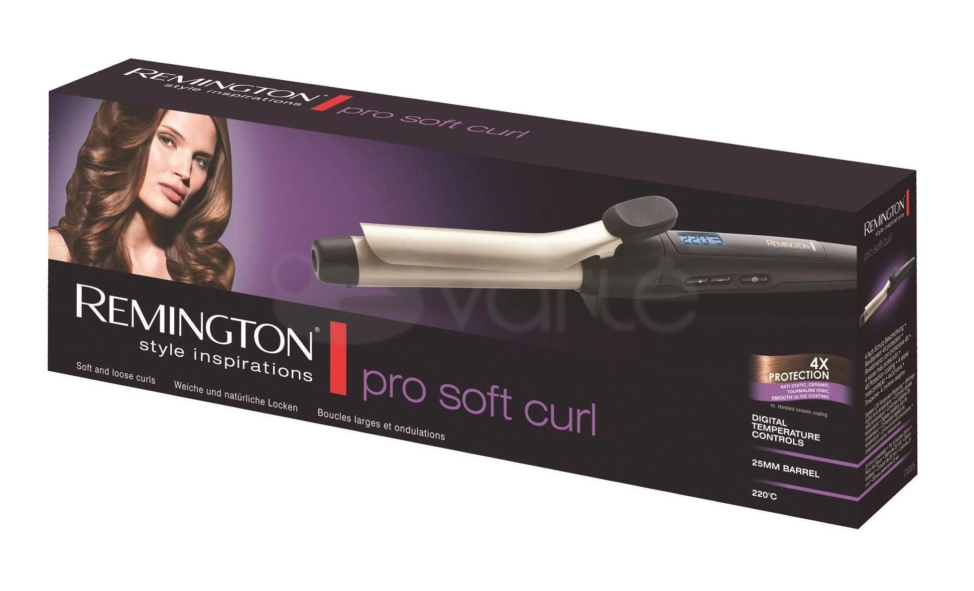 Curling iron for hair REMINGTON Pro Soft Curls CI6325 (juodos spalvos)