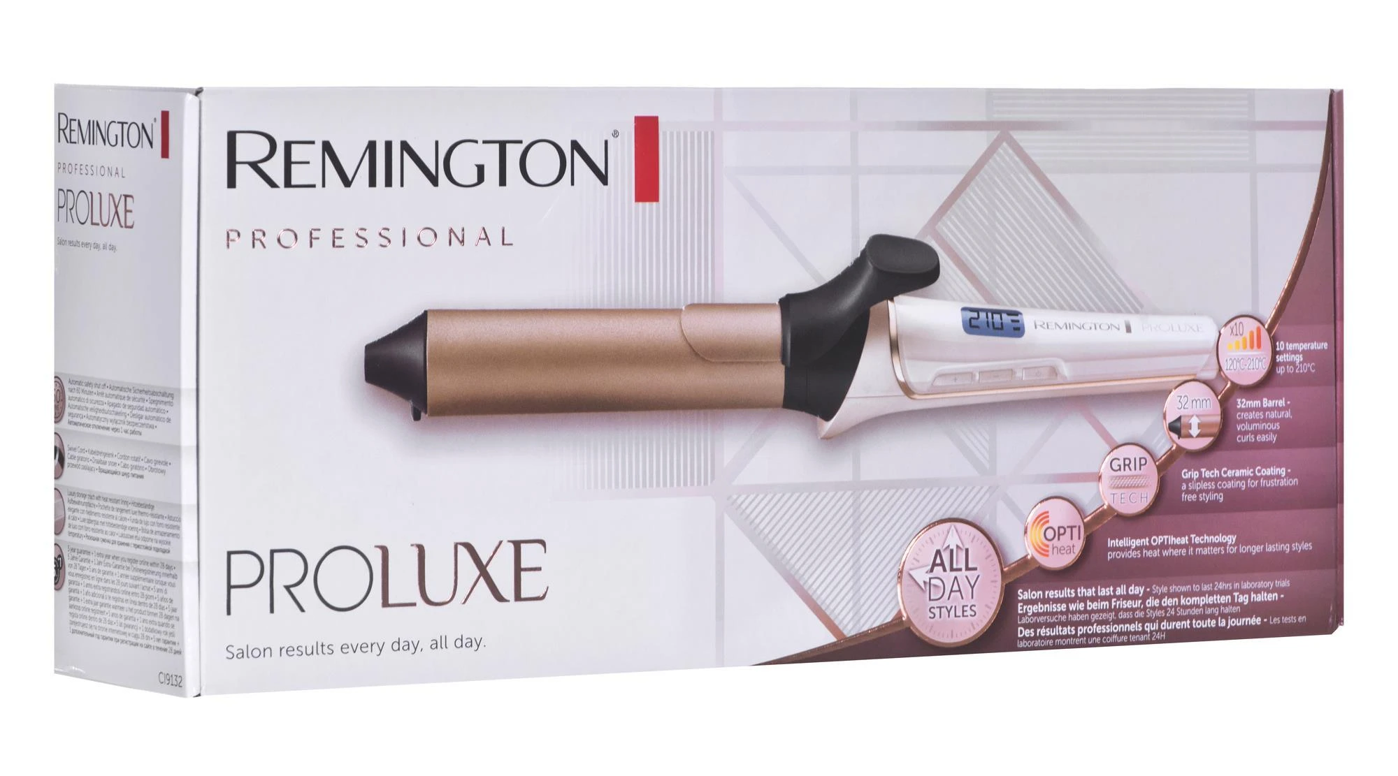 Remington CI9132 Garbanojimo žnyplės Šiltas Juoda, Bronza, Balta 3 m