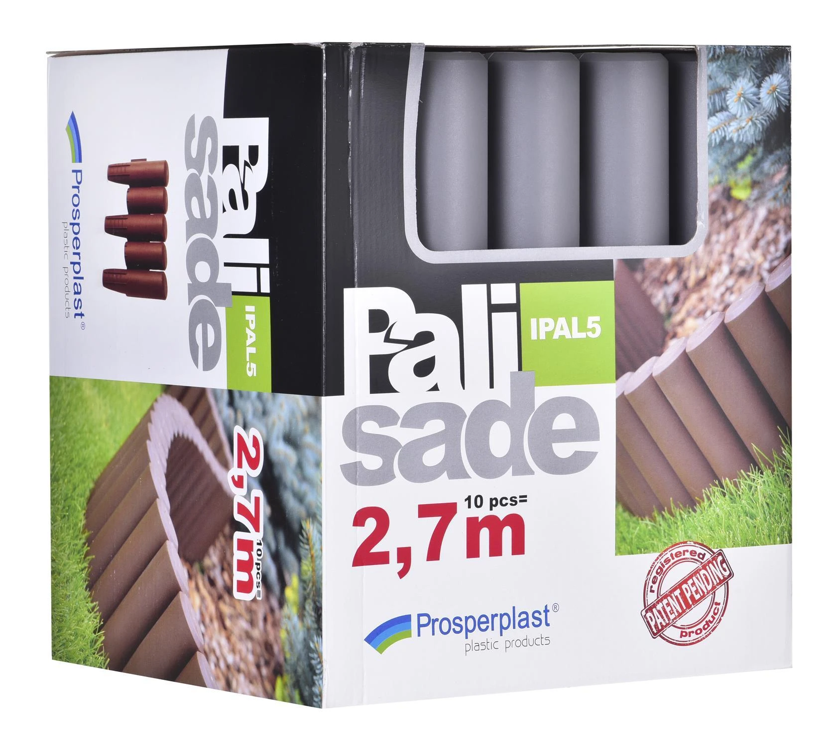 Prosperplast SODO PALISADA IPAL5 PILKA M. 2,7 m