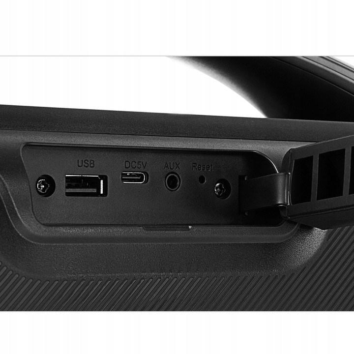 Kompiuterio kolonėlės Kolonėlės REAL-EL X-745 juodos spalvos, Bluetooth, nešiojami