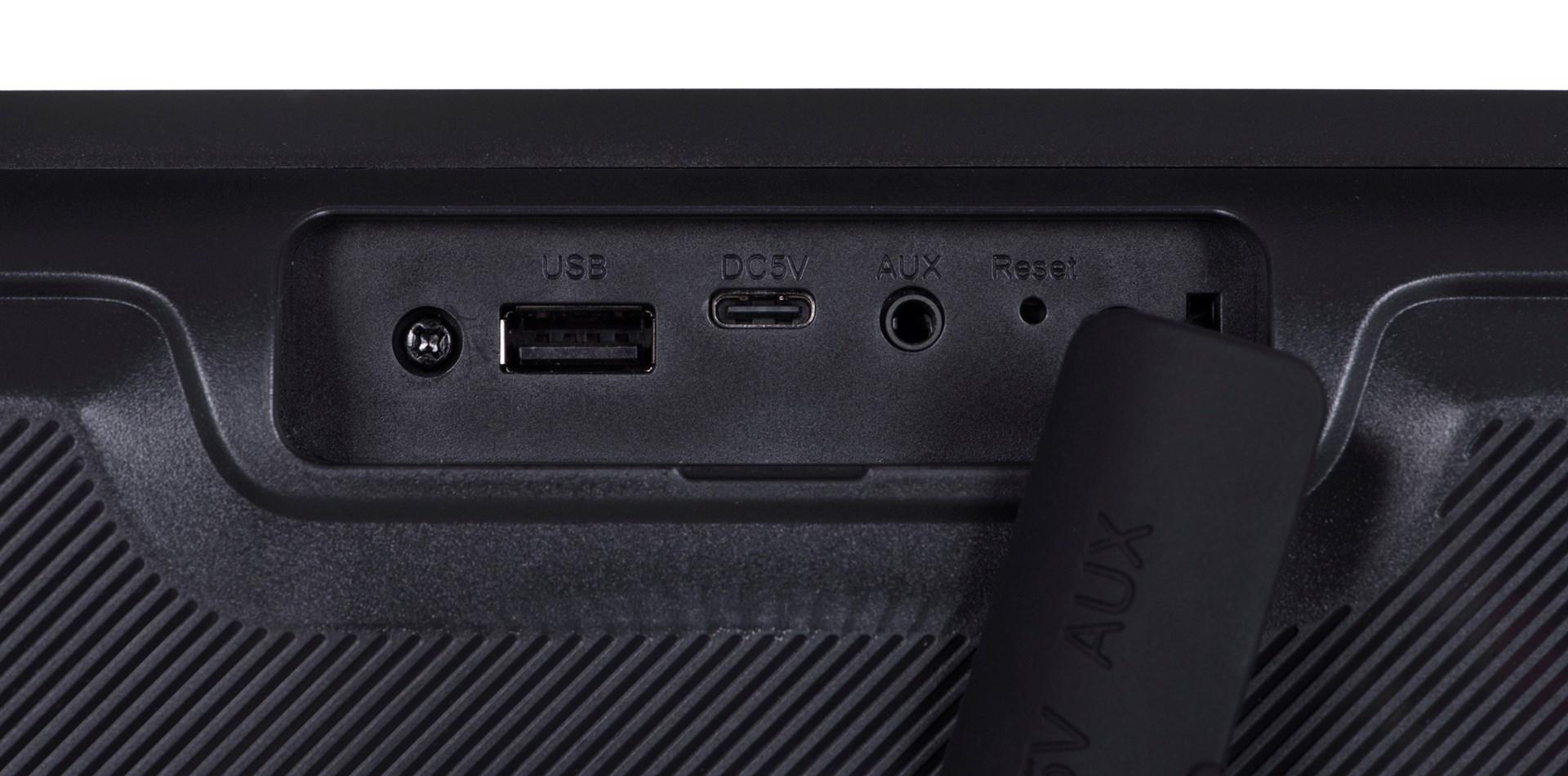 Kompiuterio kolonėlės Kolonėlės REAL-EL X-745 juodos spalvos, Bluetooth, nešiojami
