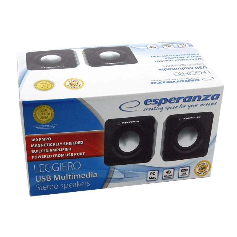 Titanum Kolonėlės Esperanza 2.0 Leggiero EP111 Cube USB - 2 x 3 W