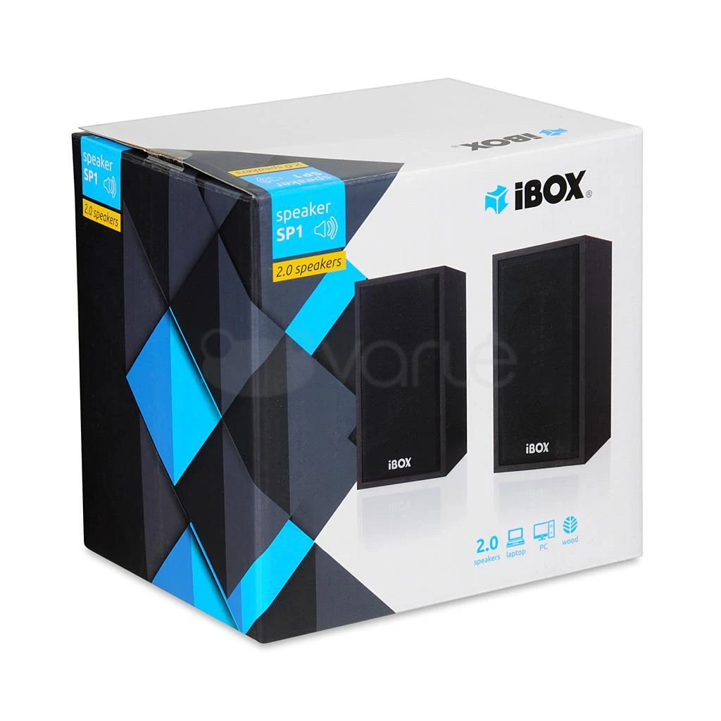 Kompiuterio kolonėlės IBOX IGLSP1B SPEAKERS I-BOX 2.0 SP1 Juodas