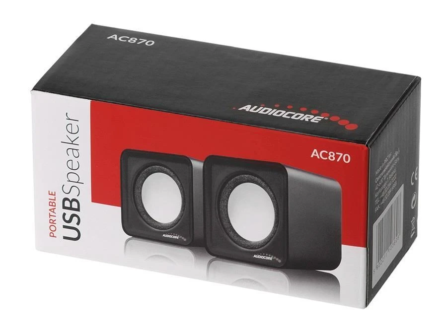 Kompiuterio kolonėlės Kompiuteriniai garsiakalbiai Audiocore AC870R, raudona