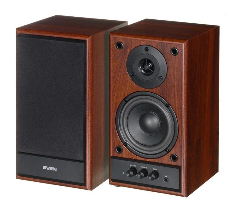 Kompiuterio kolonėlės Multimedija – garsiakalbis SVEN SPS-702 (Stereo, 40W, 40Hz-22Hz, Medinis)
