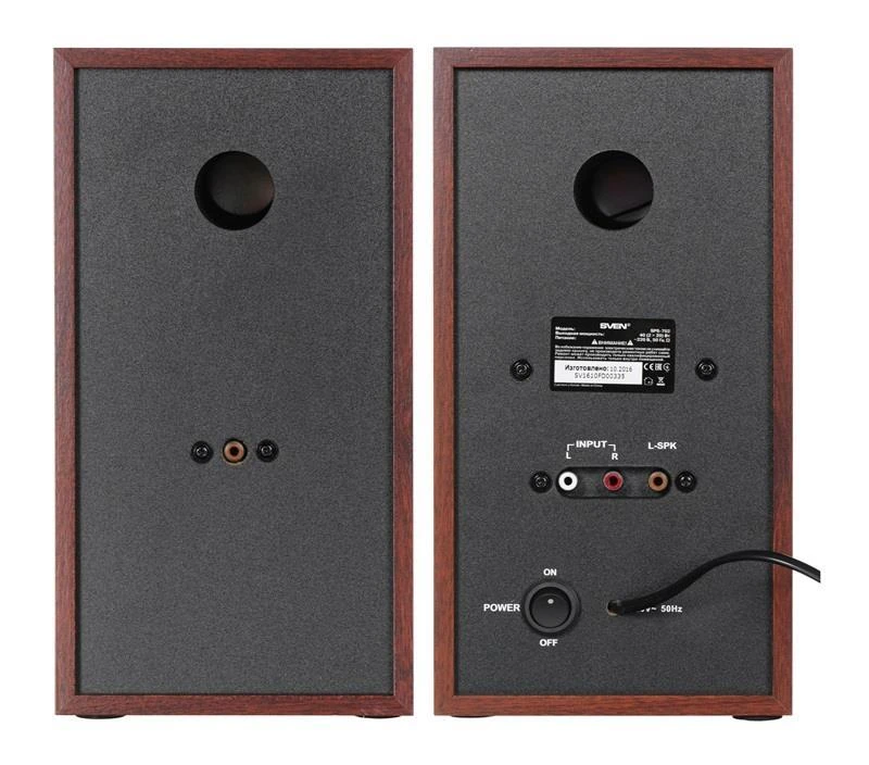 Kompiuterio kolonėlės Multimedija – garsiakalbis SVEN SPS-702 (Stereo, 40W, 40Hz-22Hz, Medinis)
