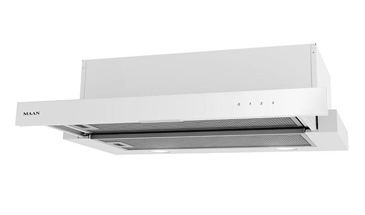 Teleskopinis gaubtas MAAN Corona G 60 315 m3/h, Baltas