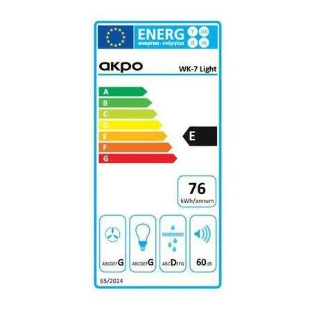 Teleskopinis gartraukis AKPO WK-7 LIGHT 60 INOX (265,5 m3/h, 600mm, inox spalva)