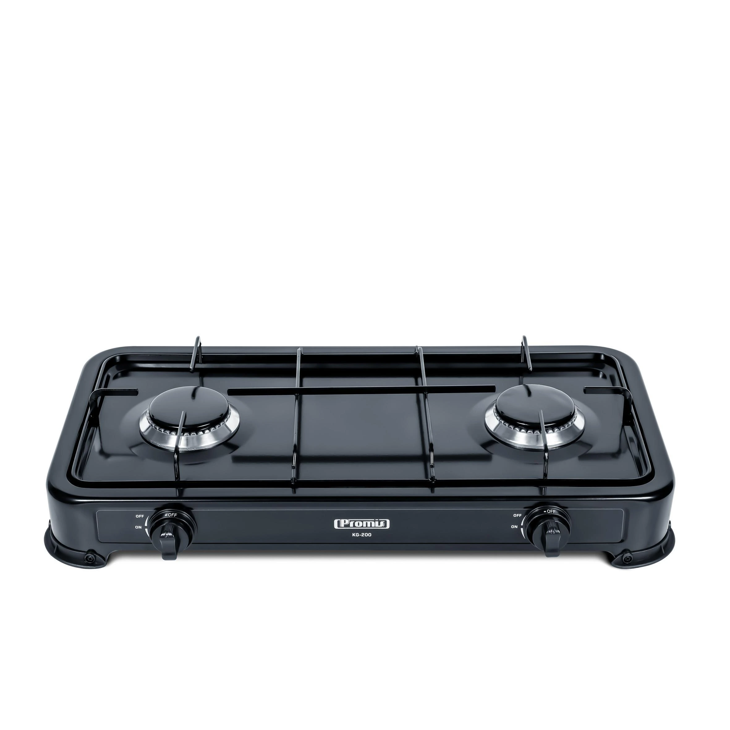 Gas cooker PROMIS KG200 Juodas WITHOUT REDUCER