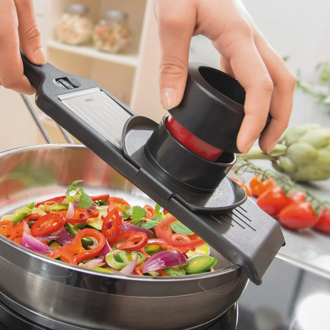 GEFU VIOLI slicer Manual Juodas ABS synthetics, Nerūdijantis plienas