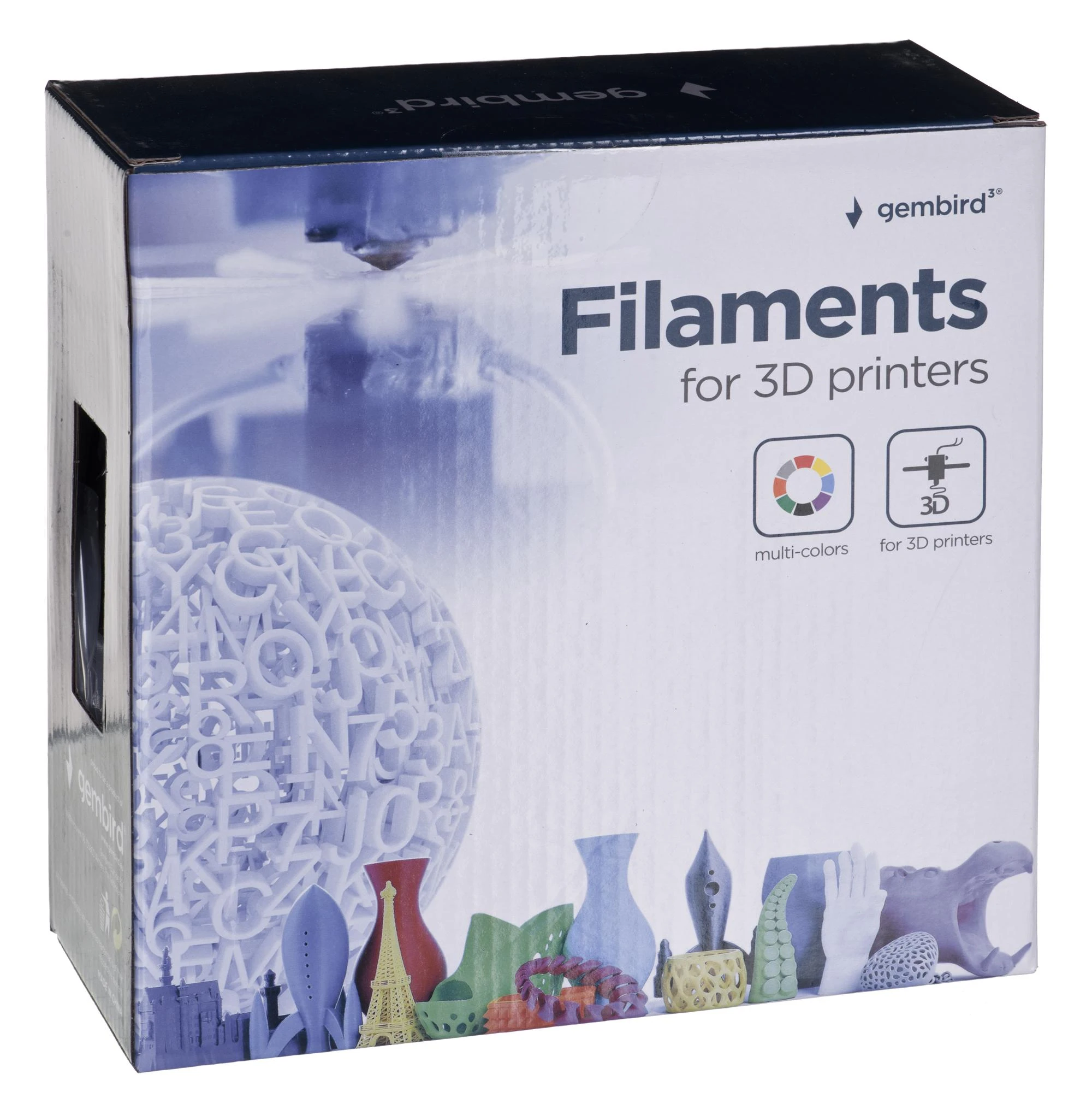 PLA plastikas 3D spausdintuvams Gembird pakuotė
