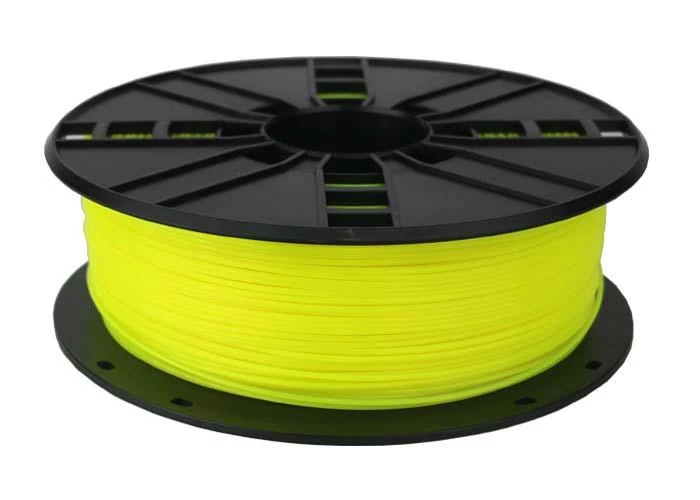 Gembird PLA 1,75 mm fluorescencinė geltona gija ritei