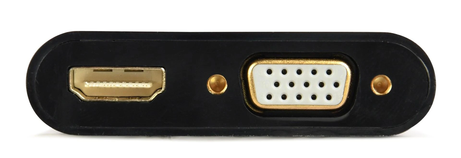 GEMBIRD HDMI male to HDMI female + VGA female + audio adapter cable juodas